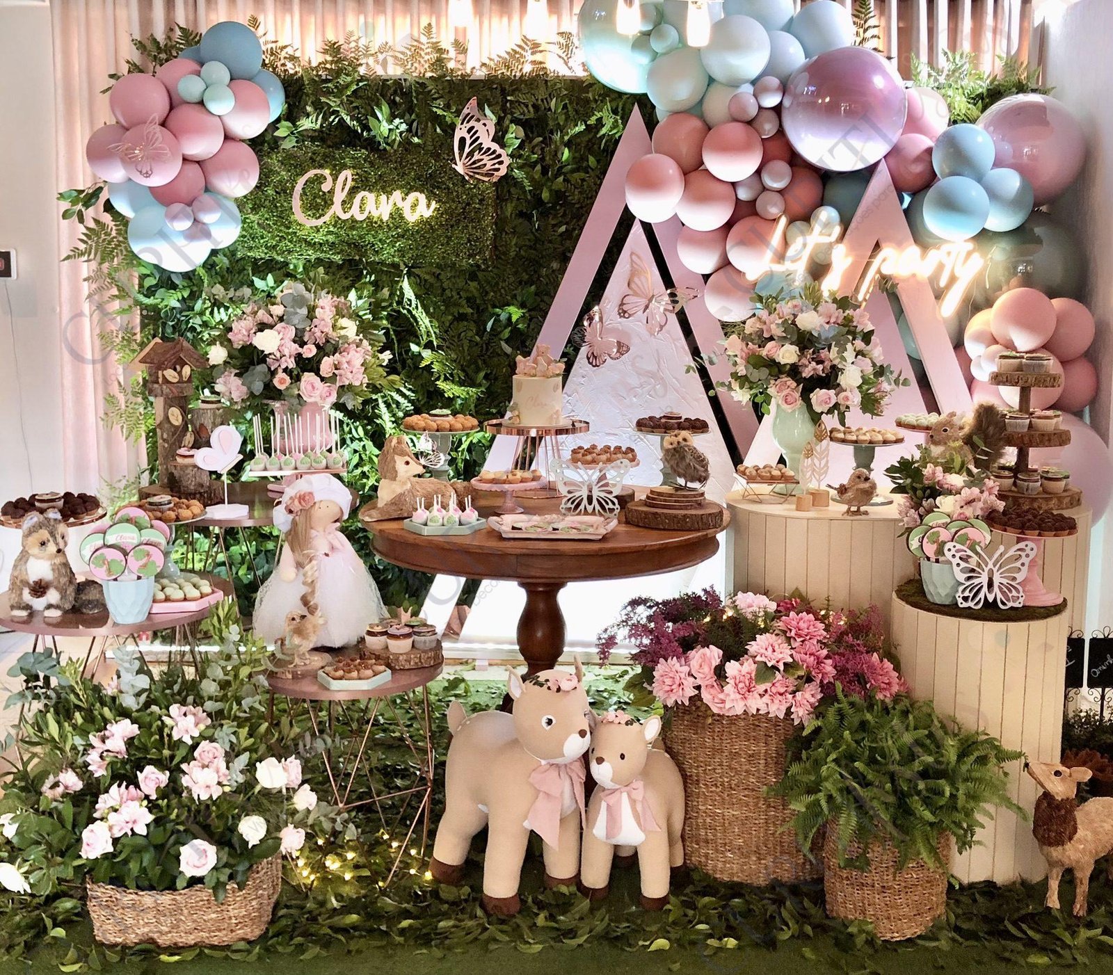 custo decoração festa floresta encantada simples