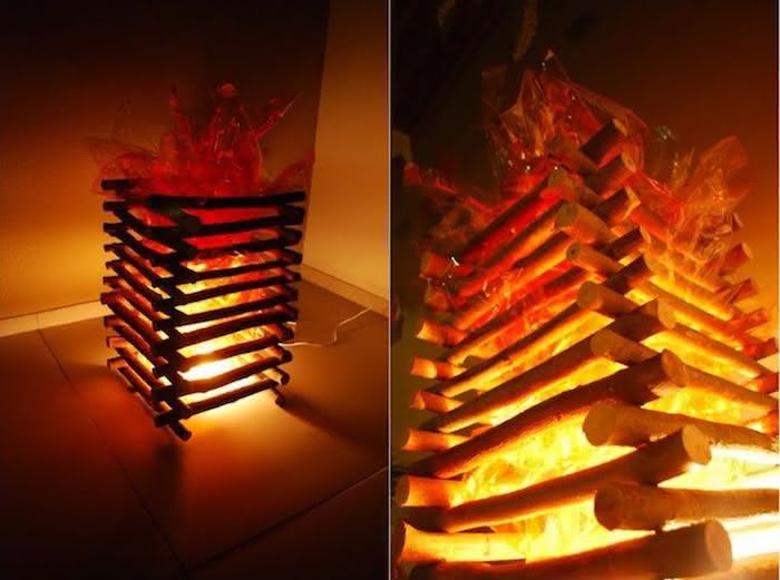 ideias de fogueira artificial para festa junina