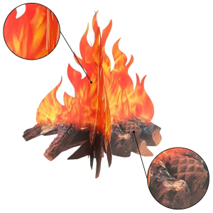 fogueira artificial de led vs fogueira de papelão qual escolher