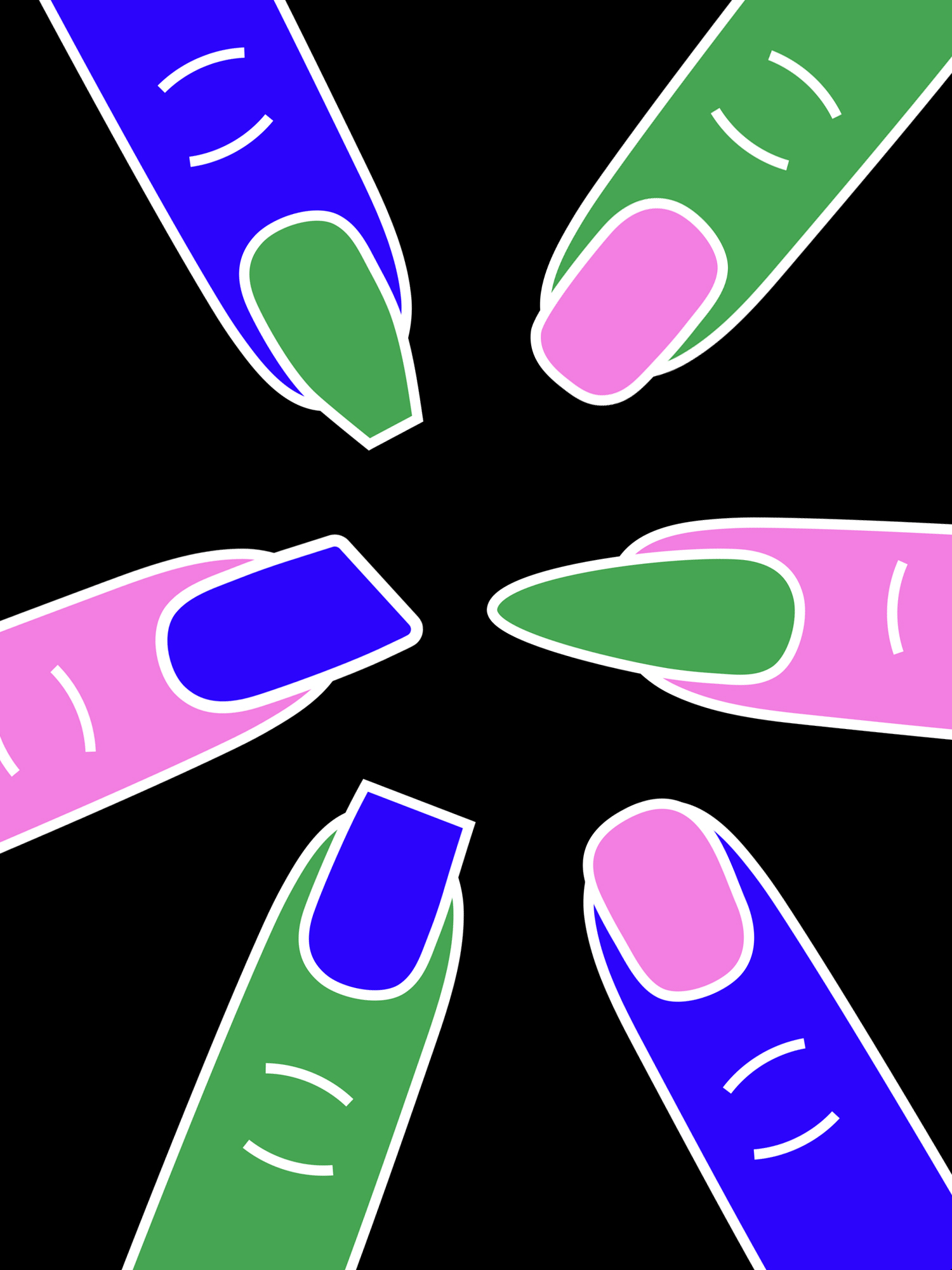 formato de unhas naturais