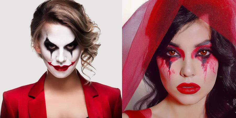 maquiagem de halloween vampira
