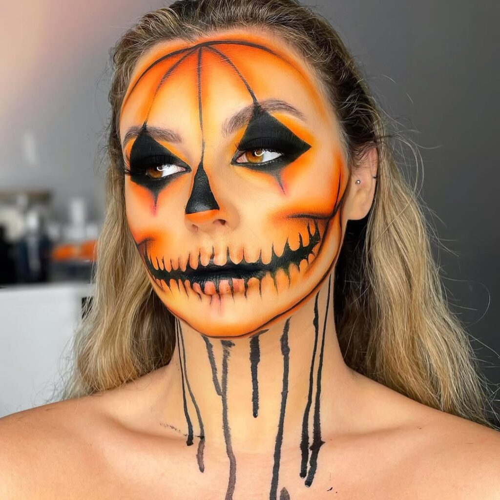 maquiagem de halloween caveira