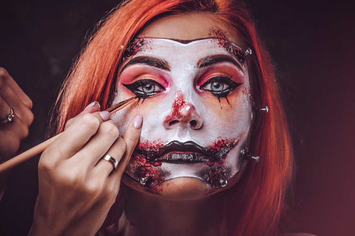 maquiagem de halloween artística