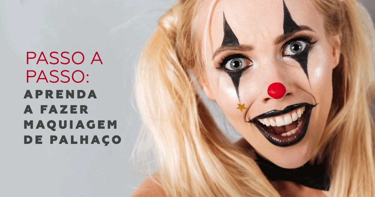 maquiagem de palhaço simples