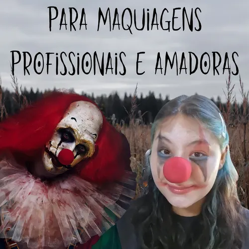 maquiagem de palhaço assustadora