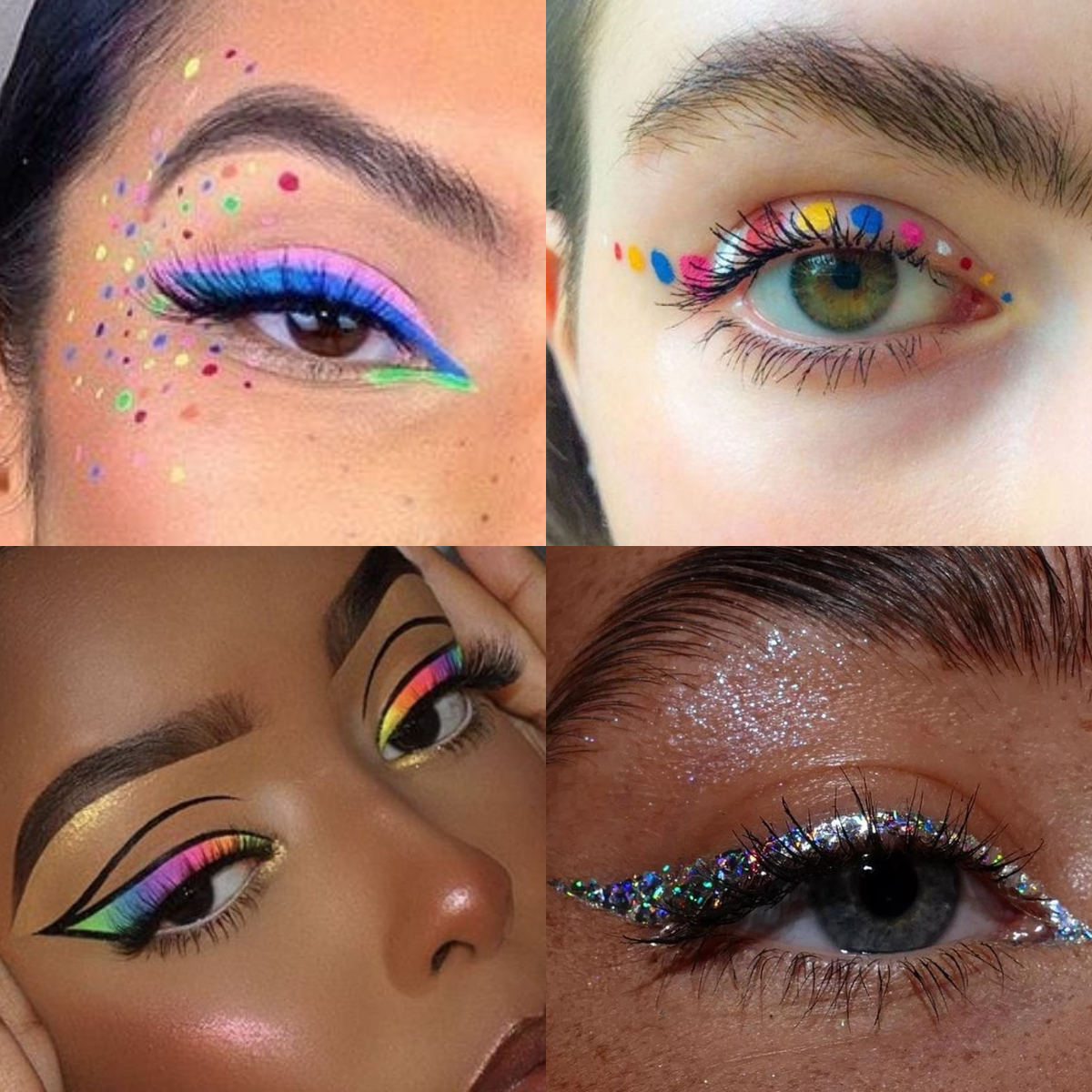 como fazer delineado neon para maquiagem de carnaval