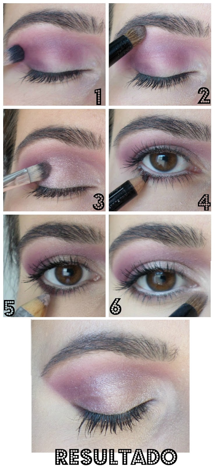 foto de maquiagem rosa neon