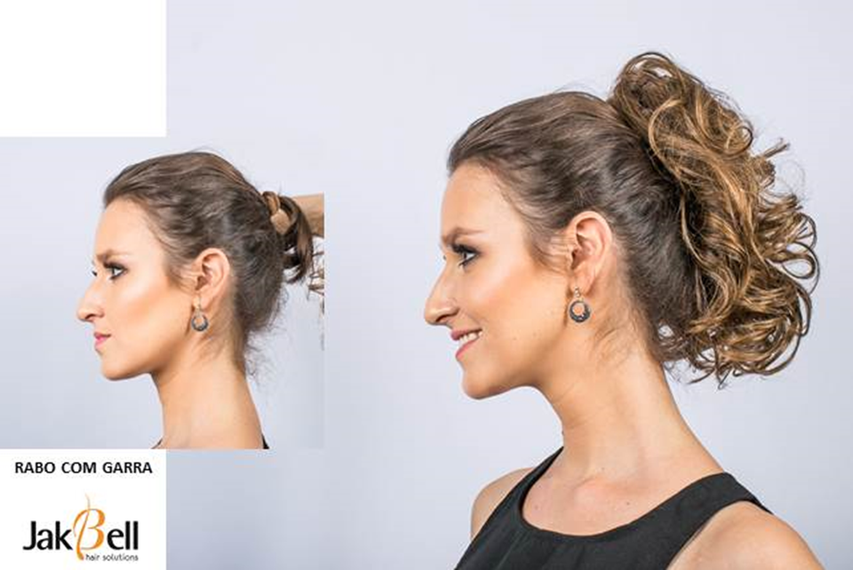 penteado rabo de cavalo casual