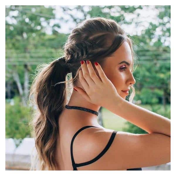 penteado rabo de cavalo retrô