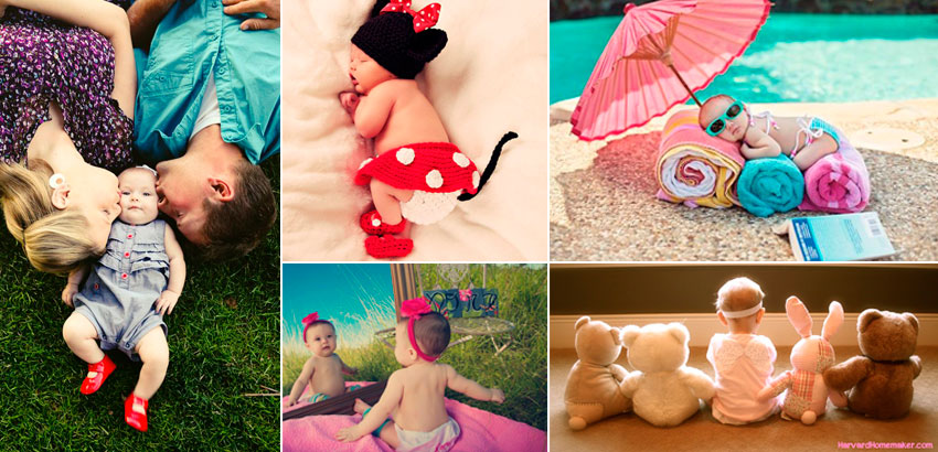 Os Melhores Acessórios para Fotos de Bebês DIY