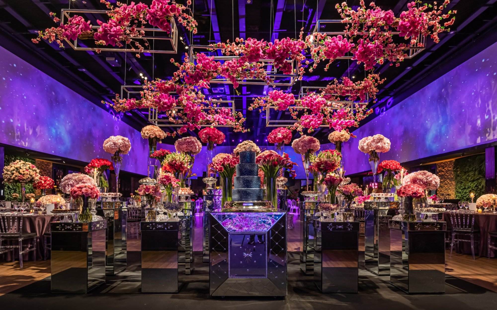 decoração festa 15 anos tema balada neon