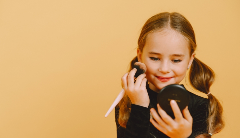 maquiagem infantil vs maquiagem adulta