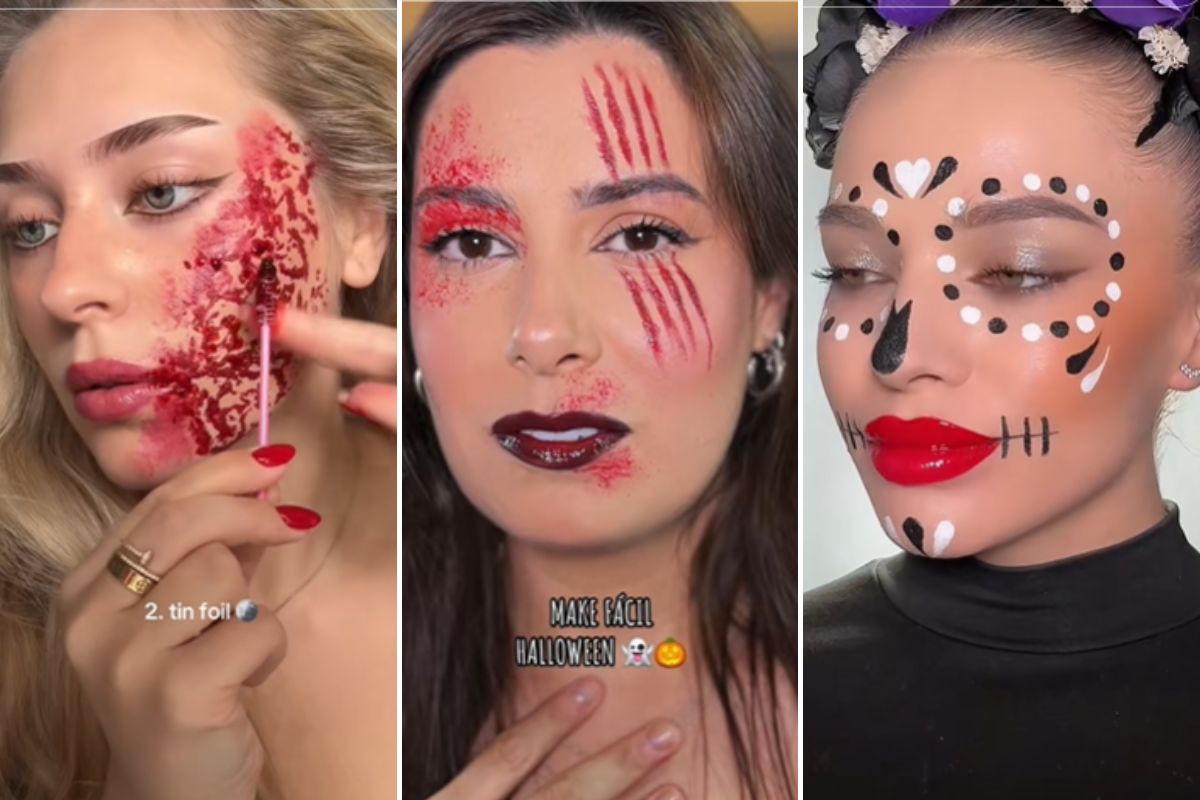 maquiagem de halloween de caveira passo a passo