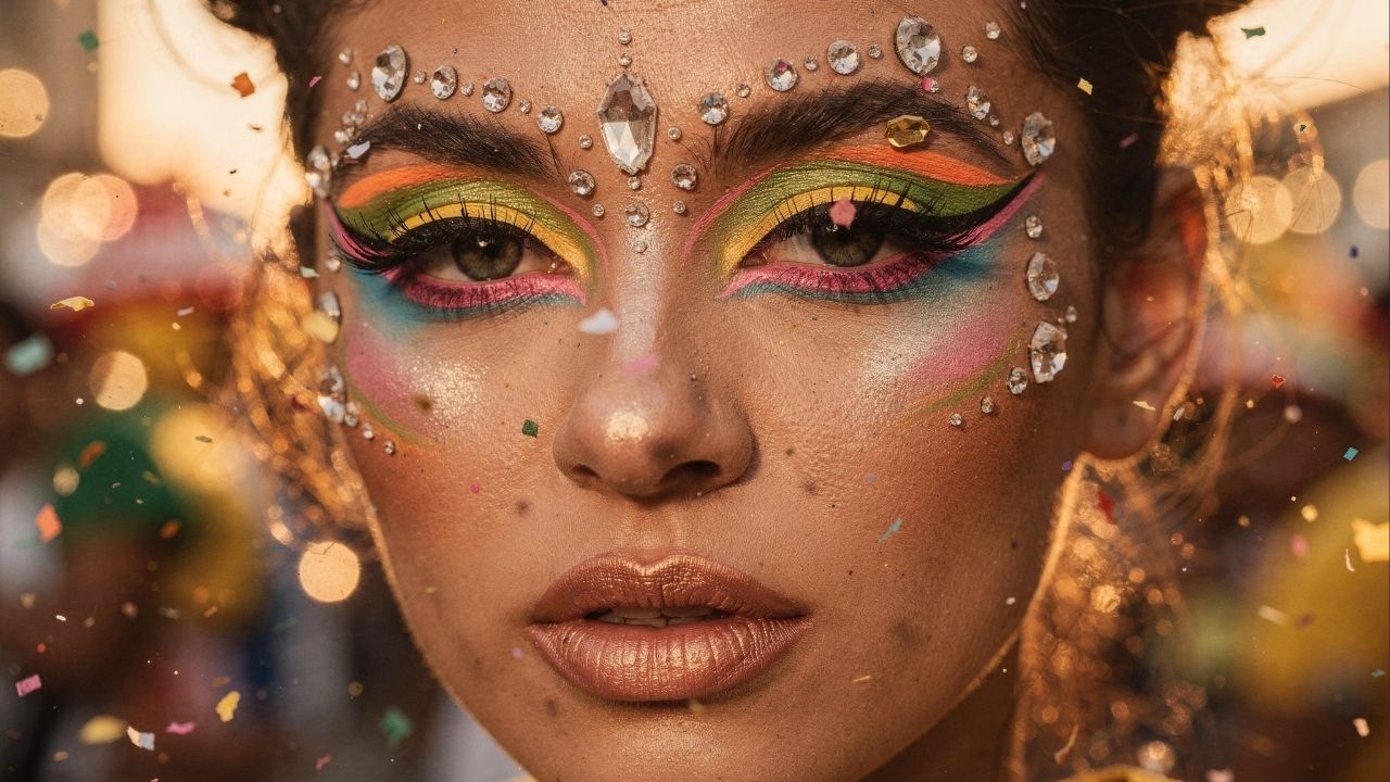 maquiagem carnaval simples
