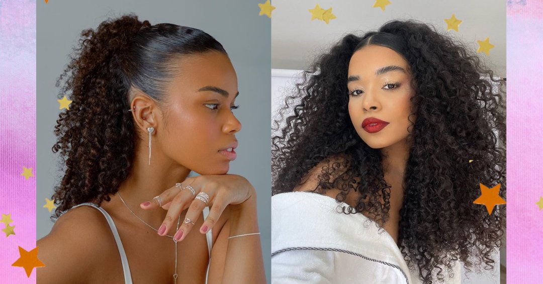 penteados para cabelo cacheado afro