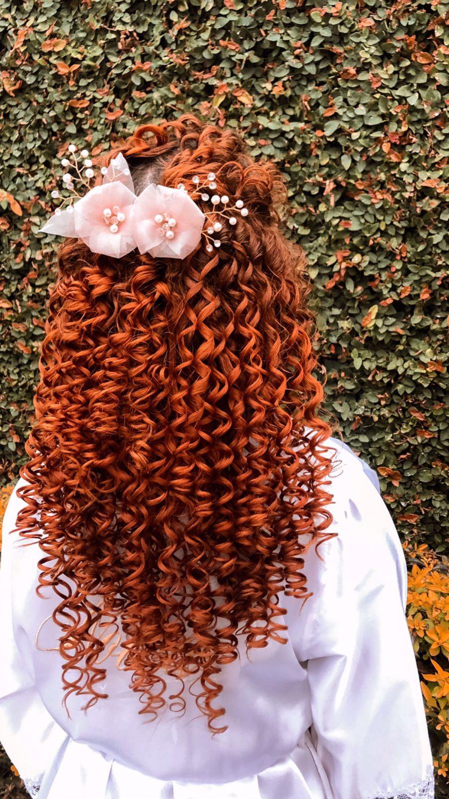 penteados para cabelo cacheado para dormir