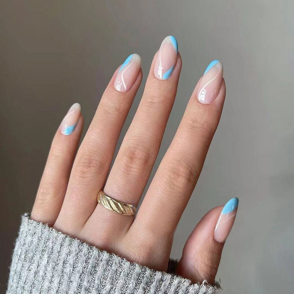 unha postiça realista com strass