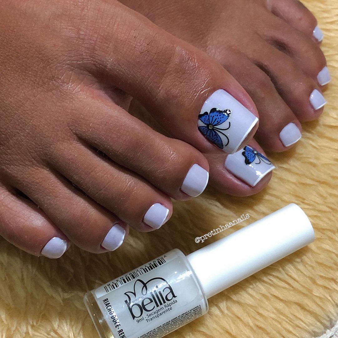 Cores de esmalte para unhas do pé