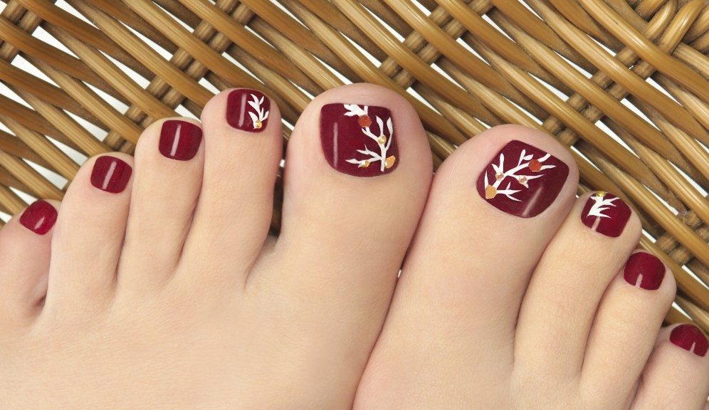 Unhas do pé decoradas