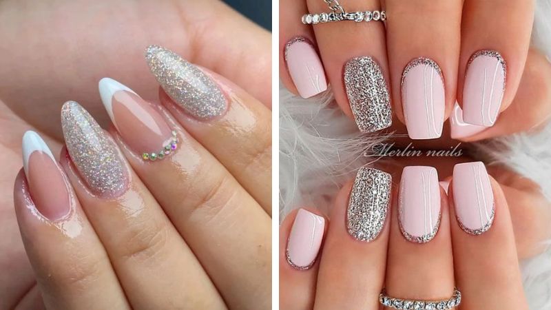 nail art flocos de neve em unhas vermelhas para natal