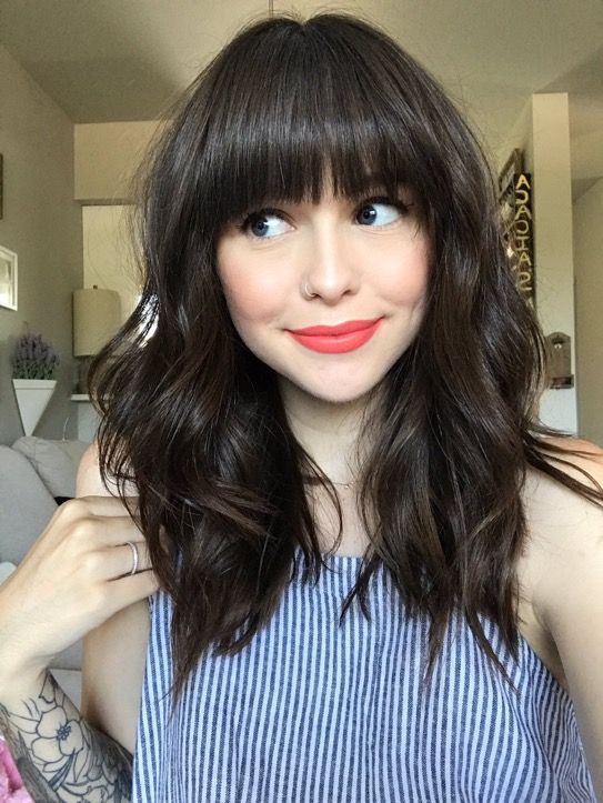 franja desfiada cabelo