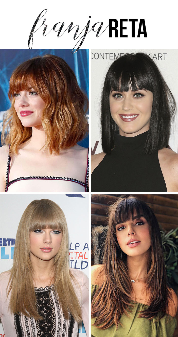 curtain bangs vs franja europeia qual a melhor para seu rosto