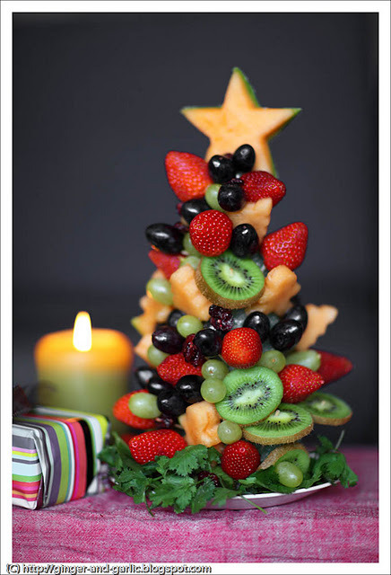 frutas secas para decoração de natal