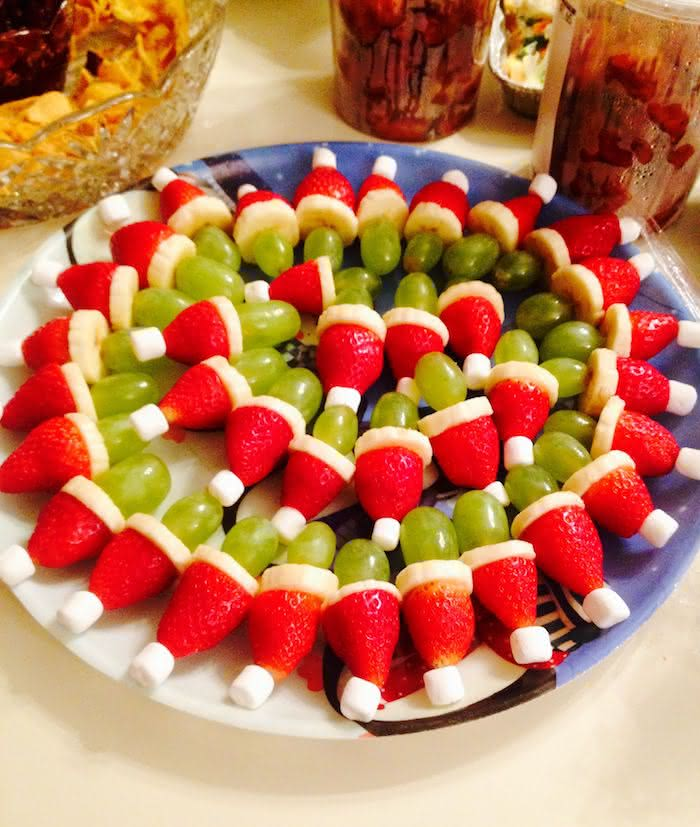 decoração de natal rústica com frutas