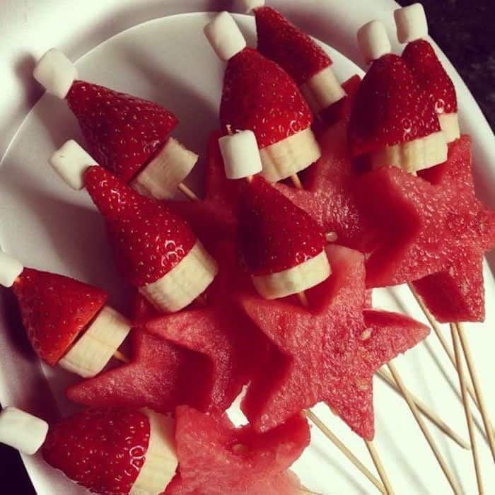 ideias criativas decoração natal frutas
