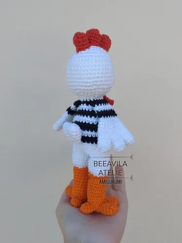 fio anne ou amigurumi para galo de croche