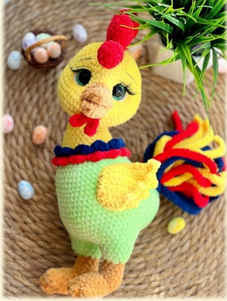 quanto custa um galo de croche artesanal