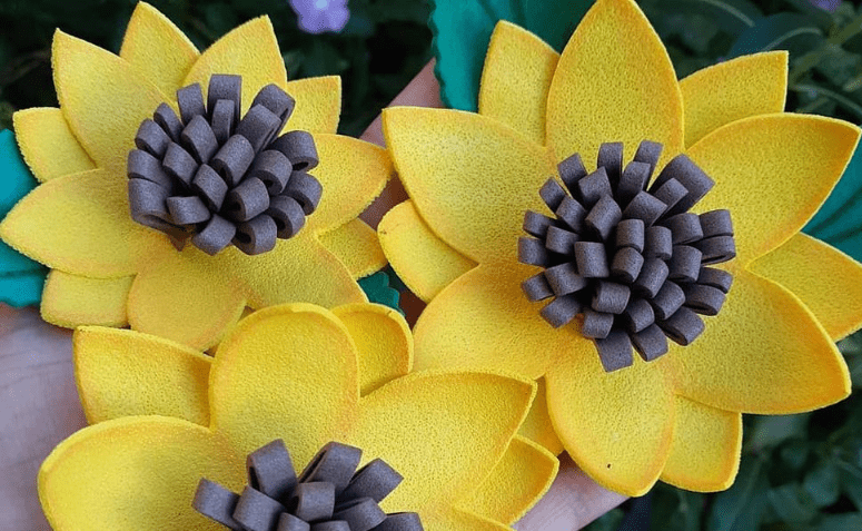 Flor de EVA passo a passo