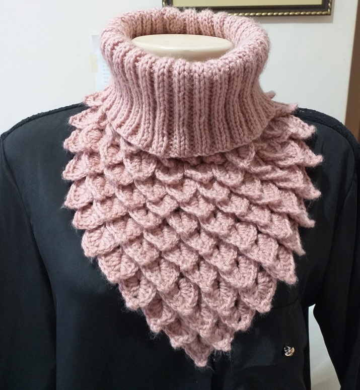 golas de trico e croche passo a passo