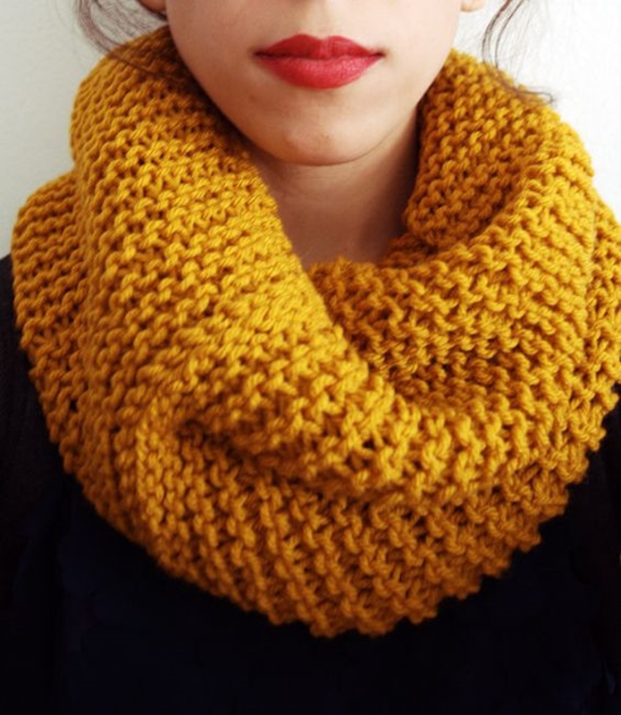 5 Pontos de Tricô Fáceis para Golas de Inverno