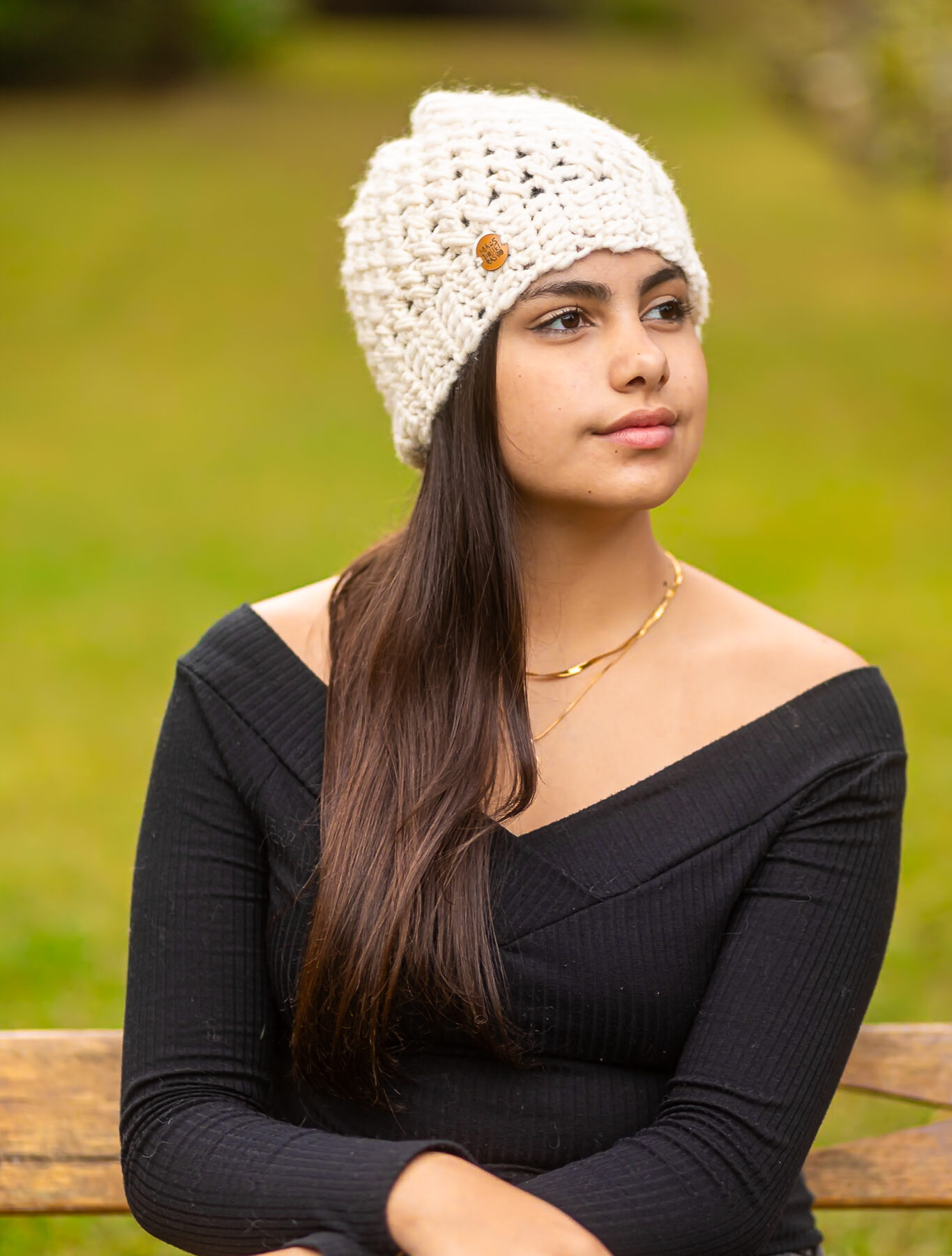 gorro glamour de croche