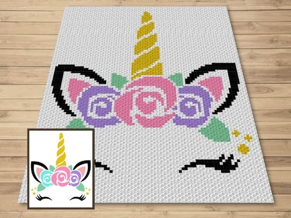 grafico de unicornio de croche