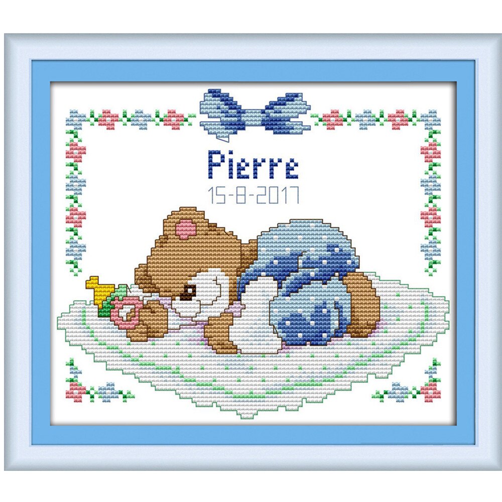 graficos de ponto cruz para bebe masculino