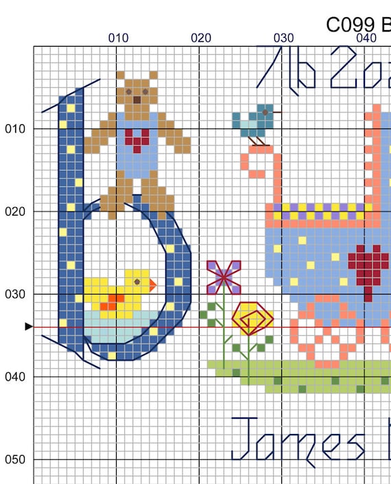graficos de ponto cruz para bebe masculino