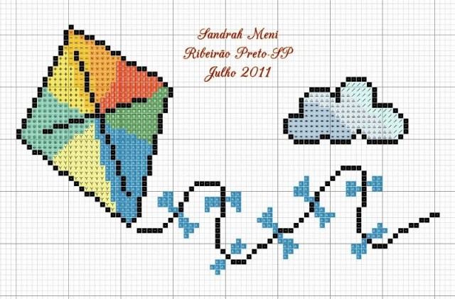 graficos de ponto cruz para bebe masculino