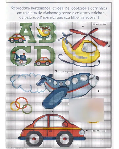 graficos de ponto cruz para bebe masculino