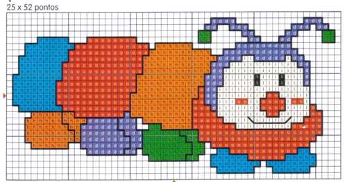 graficos de ponto cruz para bebe masculino