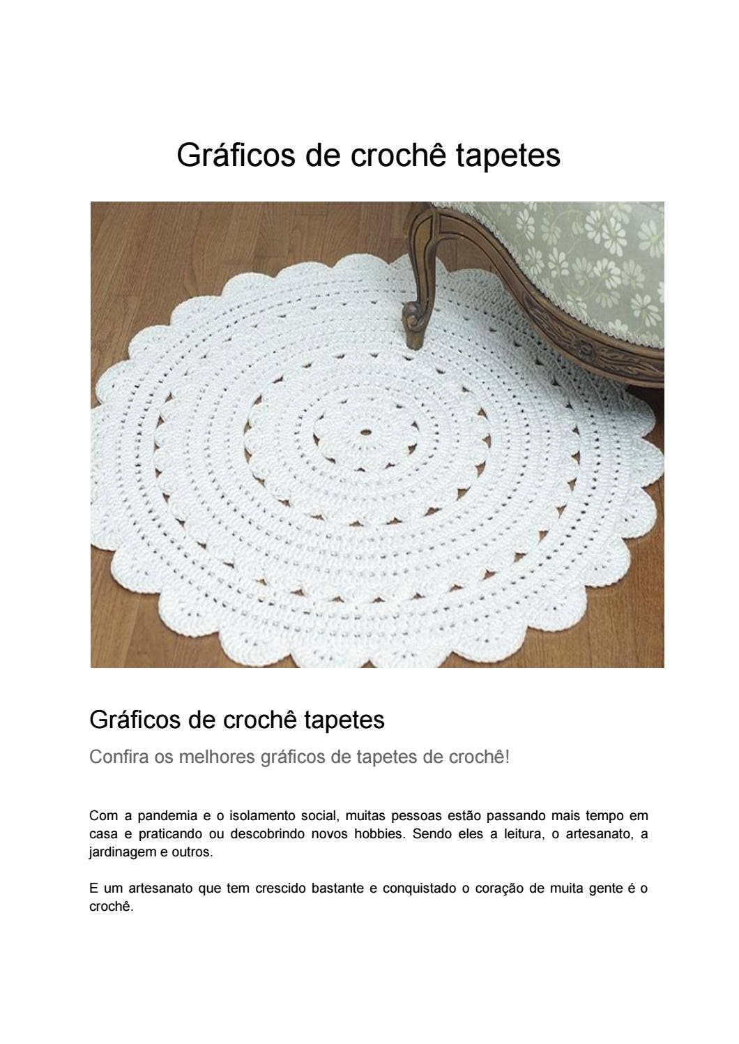 tapete de crochê econômico