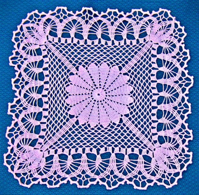 Passo a passo: Guardanapo Encanto de crochê