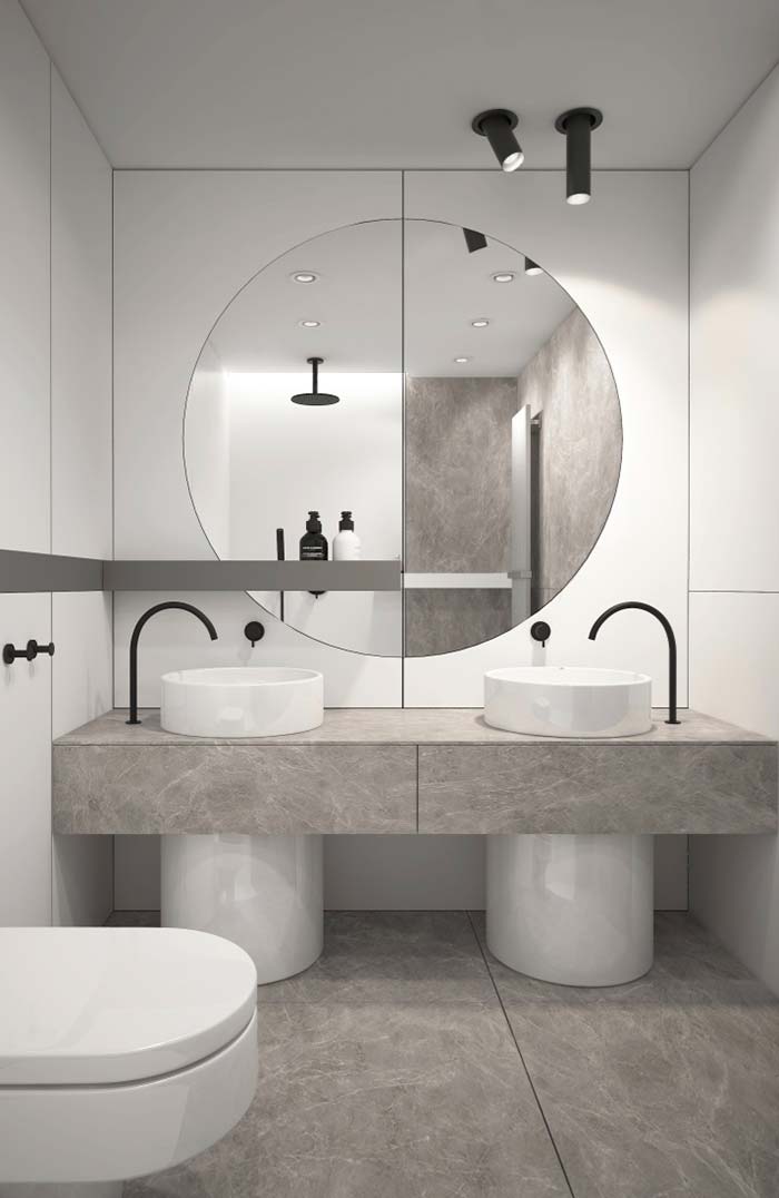 ideias de revestimento para banheiro minimalista