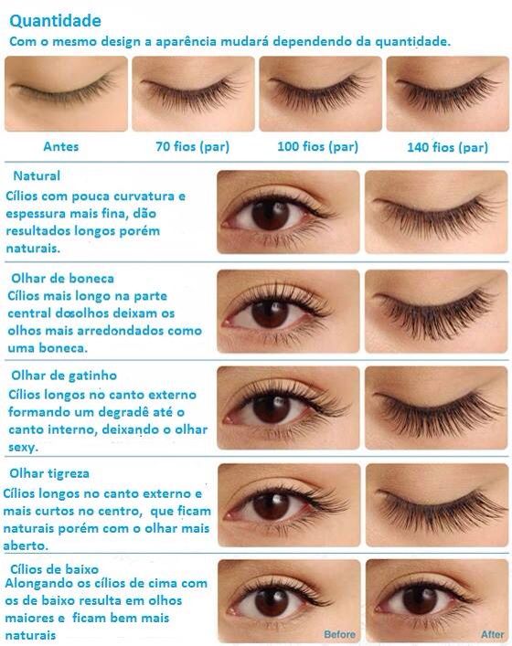 como aplicar cílios postiços individuais