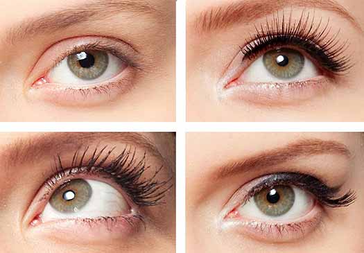 técnicas de aplicação de cílios postiços por formato de olho