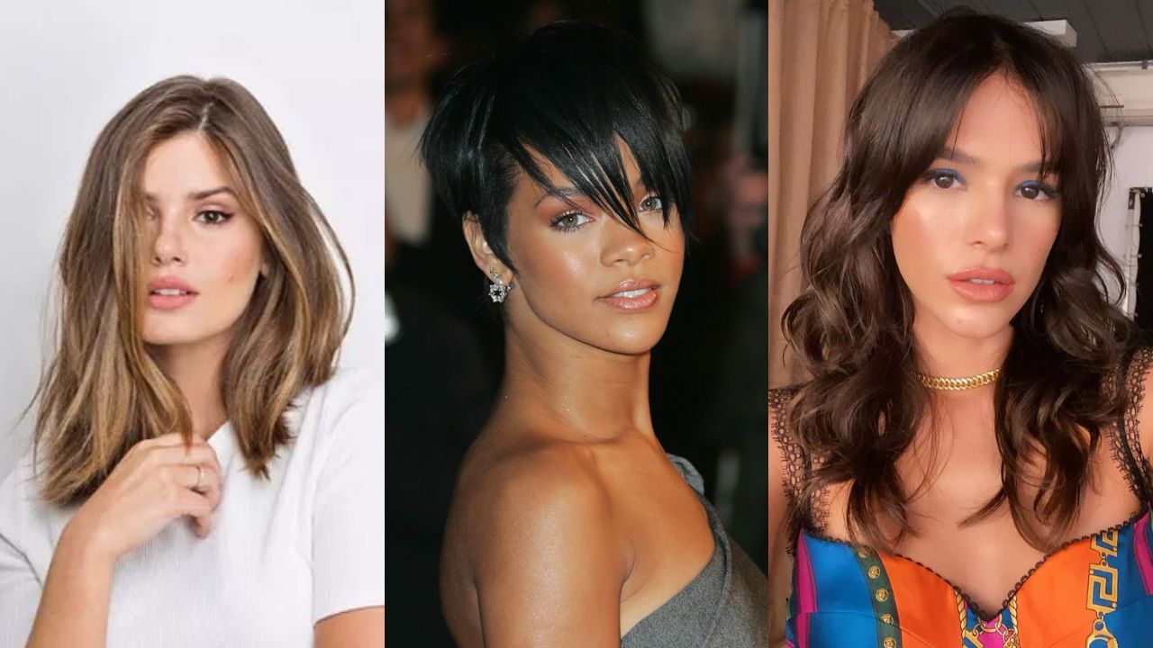 estratégias de penteado para testa proeminente