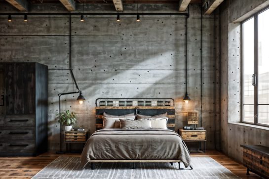 decoração estilo industrial moderna