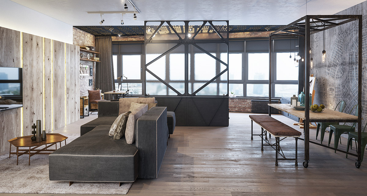 Guia de decoração Industrial: ferro, madeira e concreto