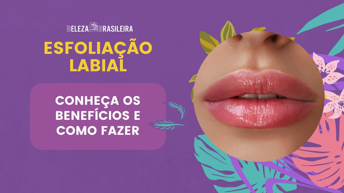 Guia de esfoliação labial para batom perfeito
